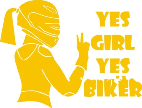 Female Motorcycle Car Modification Sticker Body