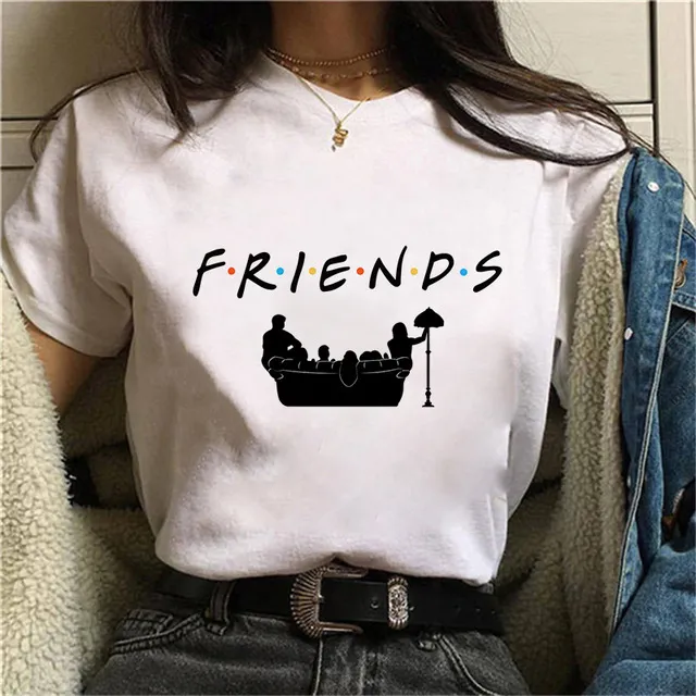 Women's T shirt Short sleeved Simple Letter Printing 1Color - Shop at LoveMi