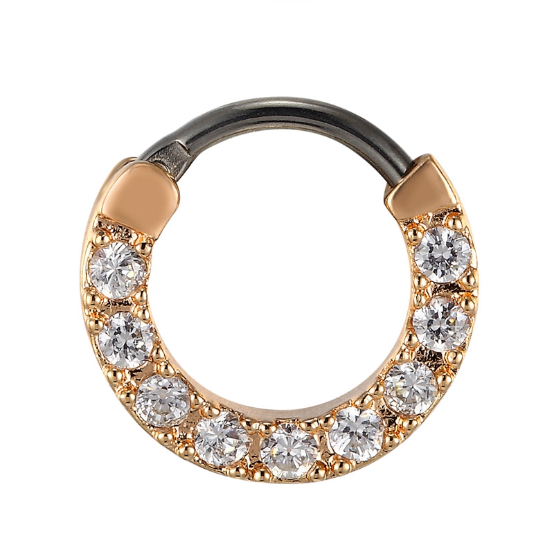 Micro Inlaid Small Earrings High-end Hypoallergenic Titanium