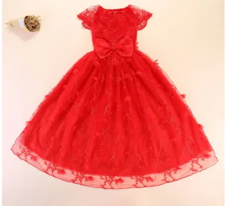 Gorgeous Embroidered Tail Pet Wedding Dress