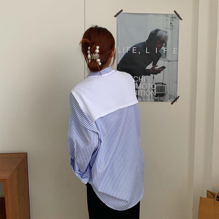 Loose Mid-length Student Long-sleeved Shirt Top Trend