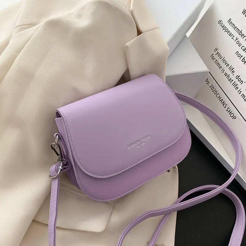 New Fashion Girl Summer Contracted Fashion Trend Of Foreign Gas Shoulder Bag - Purple