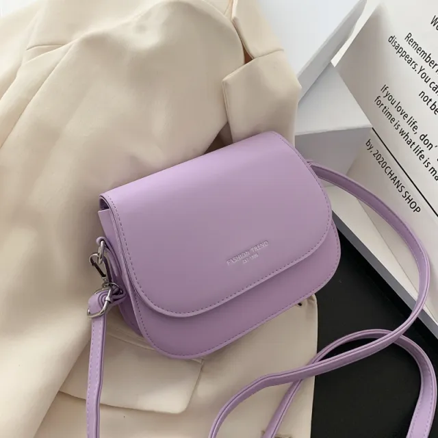 New Fashion Girl Summer Contracted Fashion Trend Of Foreign Gas Shoulder Bag Purple - Shop at LoveMi
