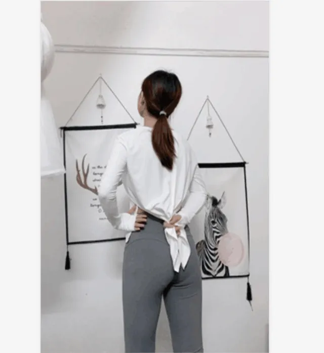 Ladies Nylon Long Sleeve Breathable T Shirt Blouse White - Shop at LoveMi