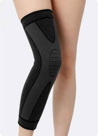 Non slip, Breathable Nylon Sports Long Leggings And Knee Pads Black - Shop at LoveMi