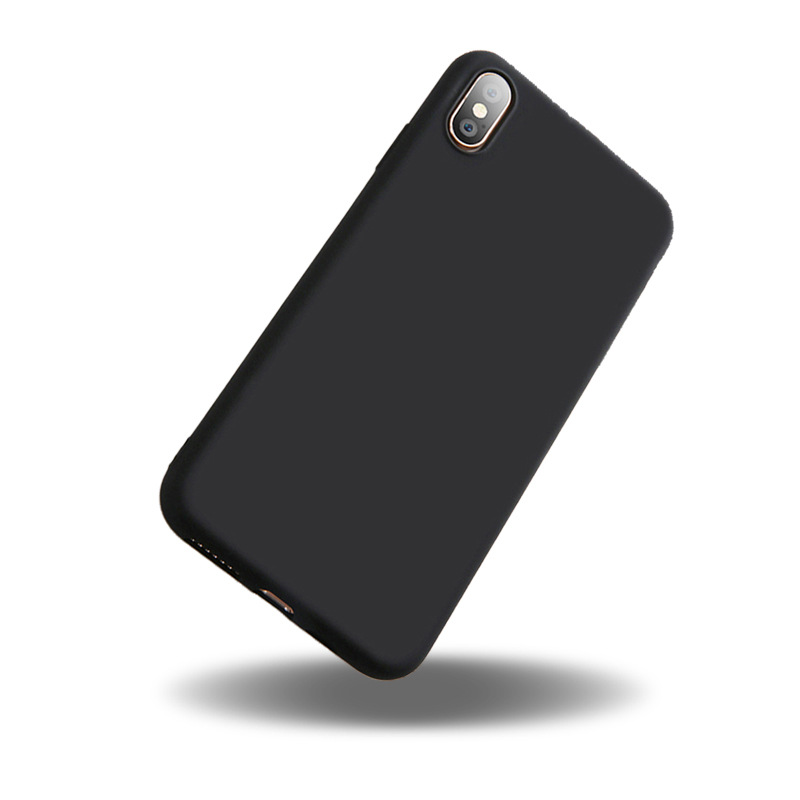 Coque de téléphone femme intégrale unie – gris clair – Apple XS Max