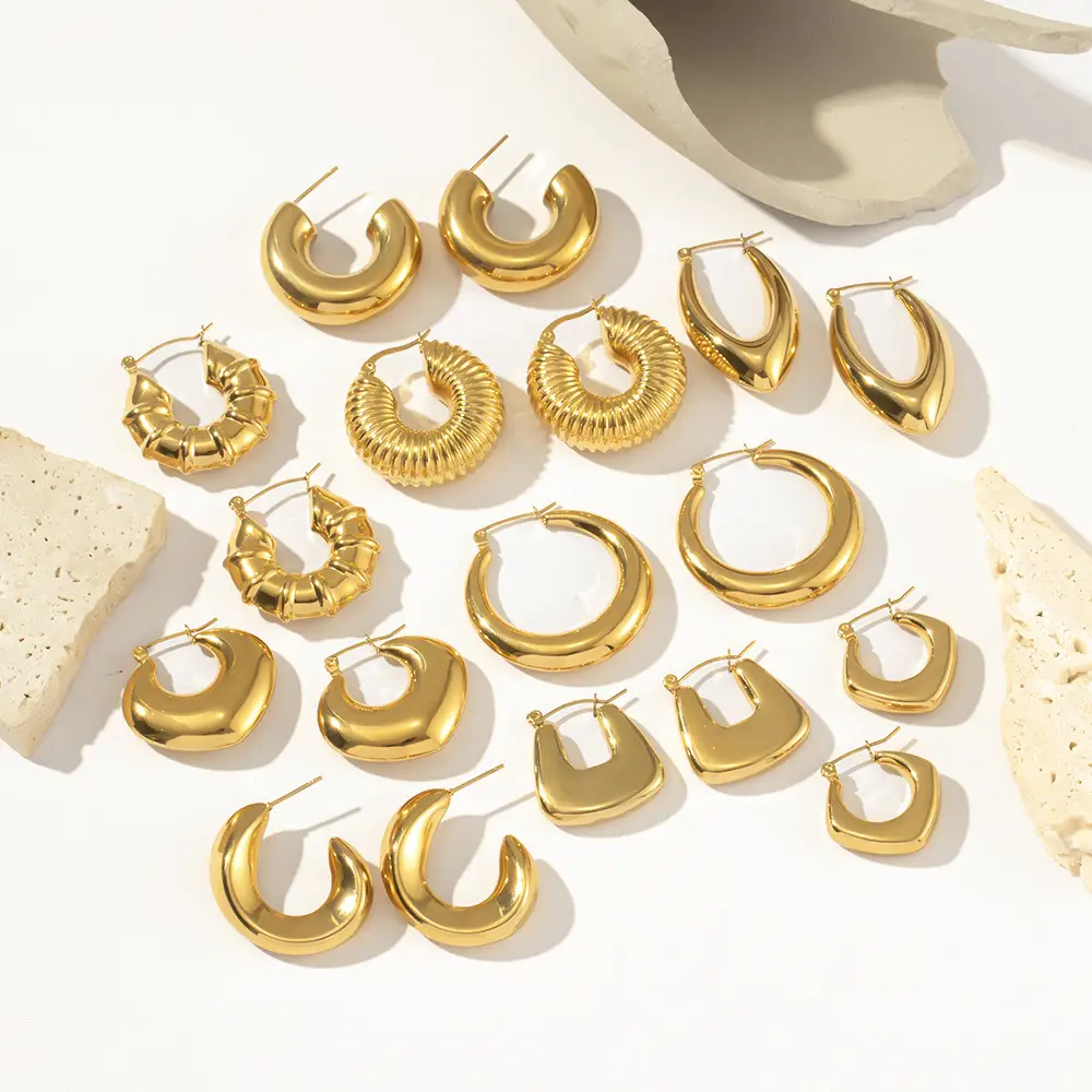 Women's High-class Titanium Hollow Earrings