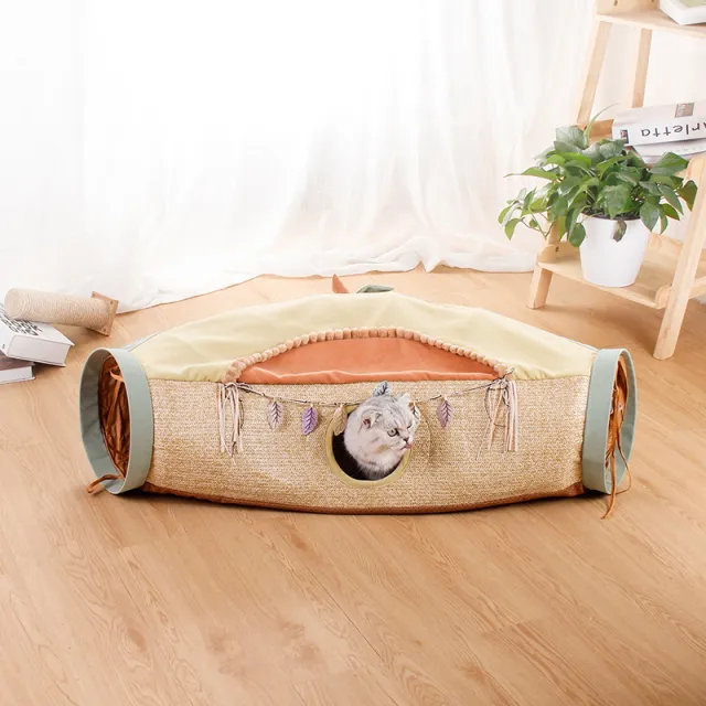 Cat Net Red Cat Litter Roll Totoro Toys Drilling Hole Cat Supplies Avocado - Shop at LoveMi