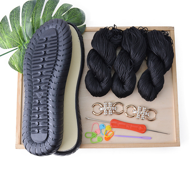 Black sole black thread