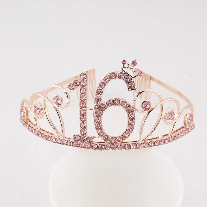 Creative Diamond Alphabet Headdress Birthday Hair Accessories