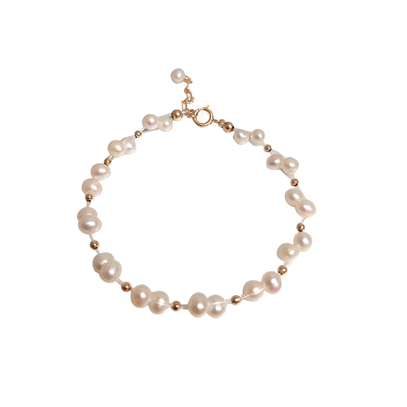 Bardo Hand-woven Fancy Natural Small Pearl Bracelet