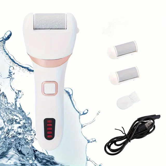 Electric Foot Grinder And Callus Remover, Electric Foot Polisher, Rechargeable Foot Washing And Pedicure Kit, Suitable For Cracked Heels And Dead S... White - Shop at LoveMi