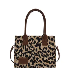 Leopard Print Trendy Small Square Bag Shoulder - Leopard - View 1
