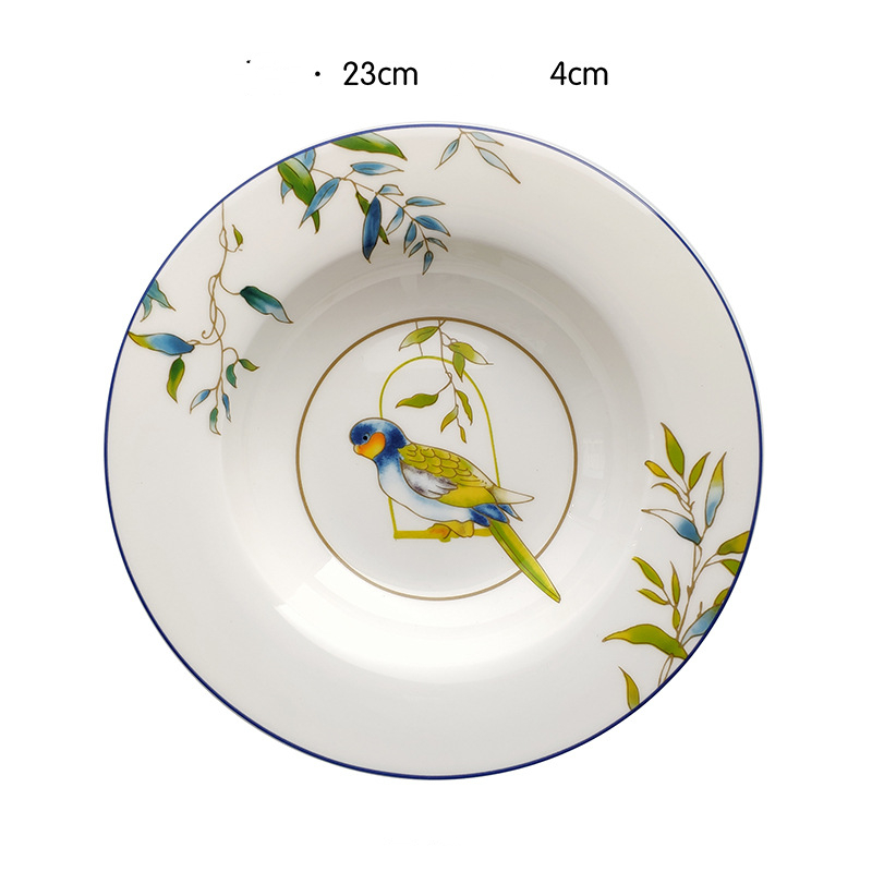 Title 3, Parrot bone china tableware set