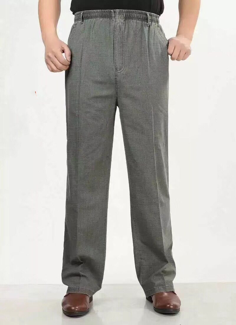 Title 7, Pantalones casuales para hombres de mediana eda...