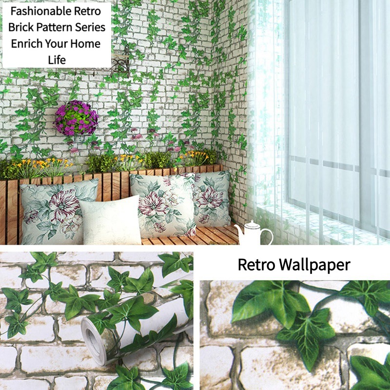 Retro Wallpaper,3D Brick Wallpaper