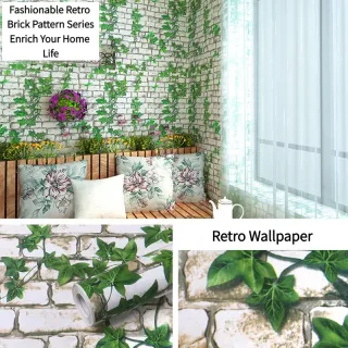 Retro Wallpaper,3D Brick Wallpaper