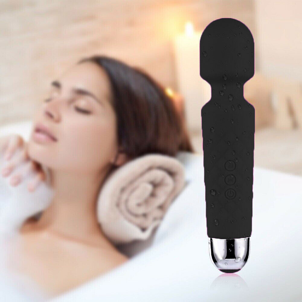 20 Speed Handheld Massager Wand Vibrating Massage Magic Full Body Therapy Motor