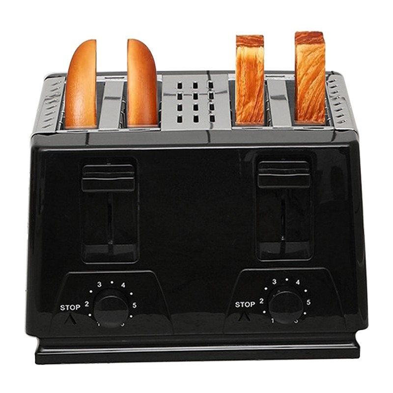 Kitchen Toaster 4 Slice Steel Variable Defrost Reheat Extra Wide Slot — image 10