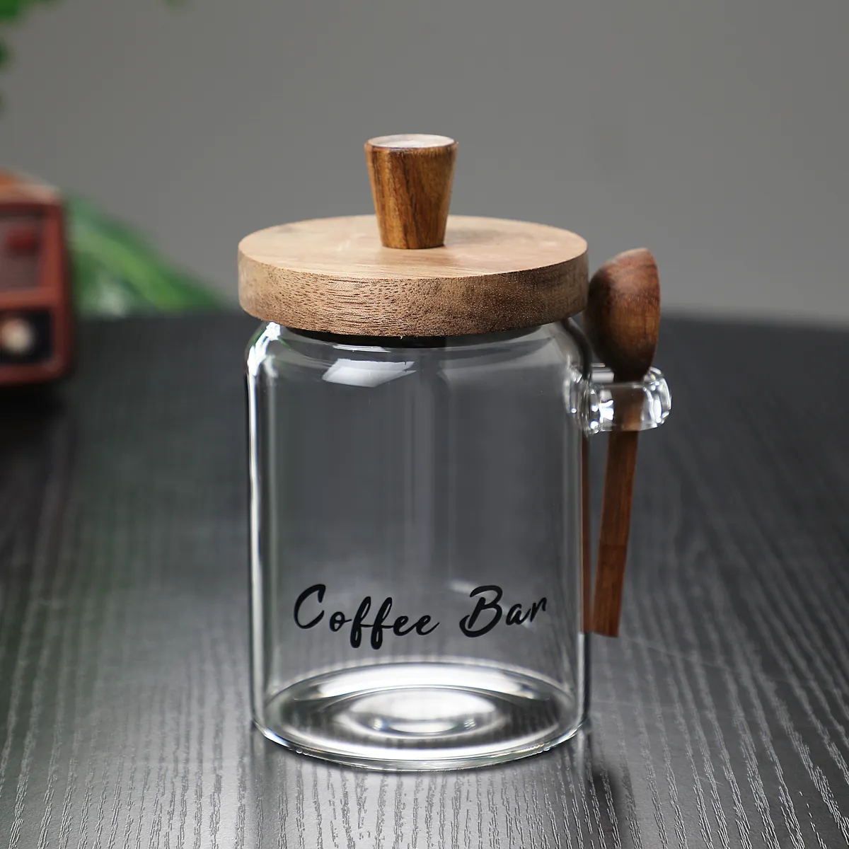 18.5 OZ Glass Coffee Jars
