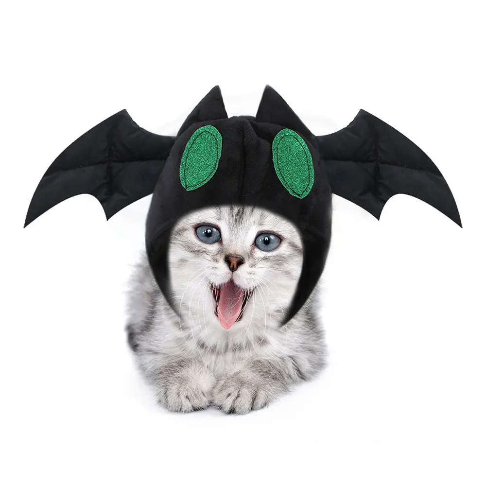 Pet Halloween Hat Teddy Dress Up Bat