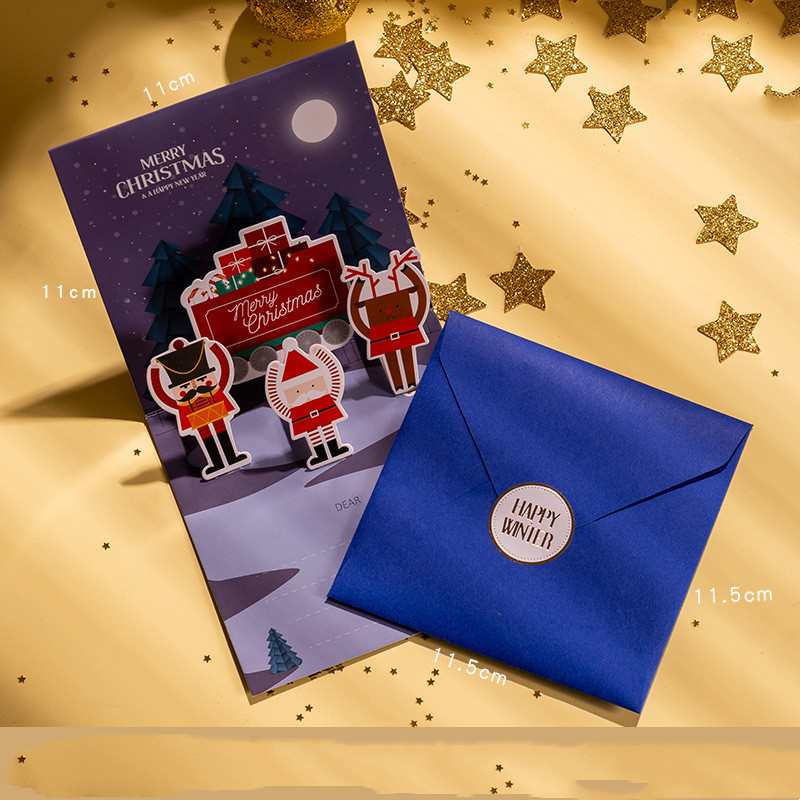 Three-dimensional Hot Stamping Christmas Card Envelope