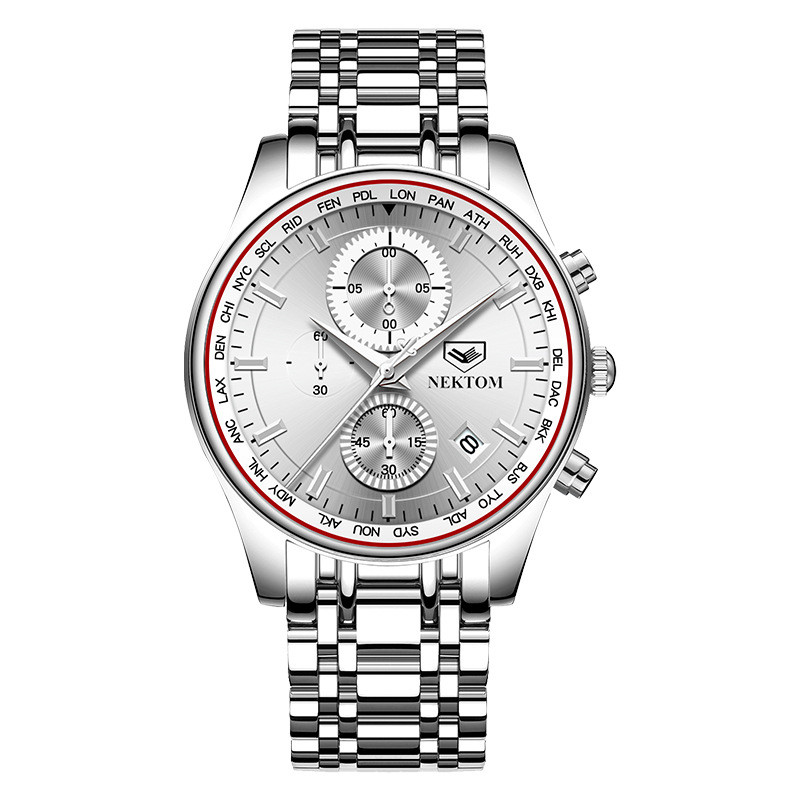 New Men's Quartz Watch, Multi-functional Fashion Waterproof Watch