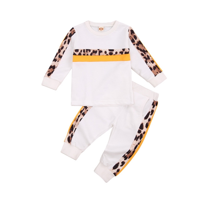 Winter Children Leopard Tracksuits 2