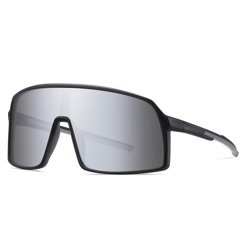 Mens Fashion Simple One Piece Large Frame Sunglasses - Image 7
