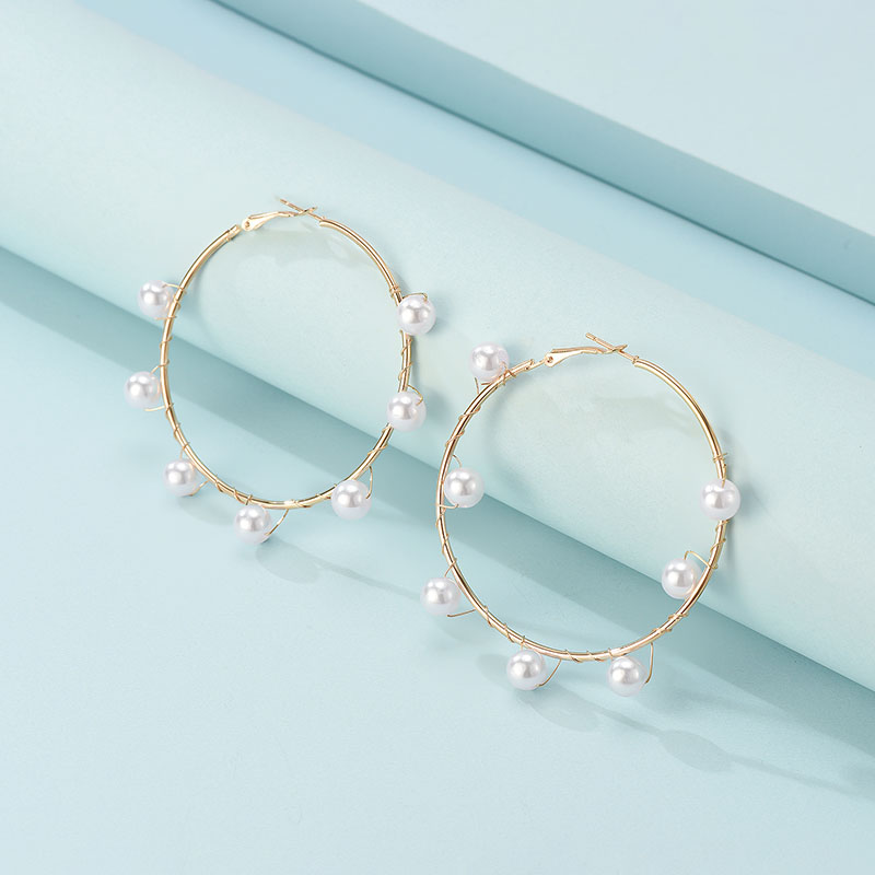 European And American New Sweet And Exaggerated Earrings Female Retro