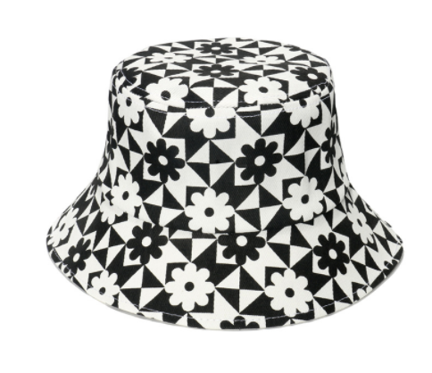 Spring And Summer Geometric Lattice Flowers Sun Female Fisherman Hat — foto 3