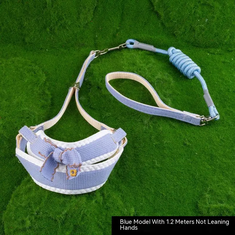 Dog Hand Holding Rope Vest Chest And Back