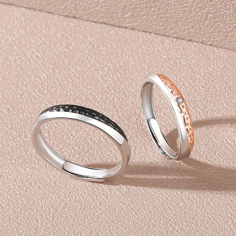 Original Lovers Ring Sterling Silver Irregular