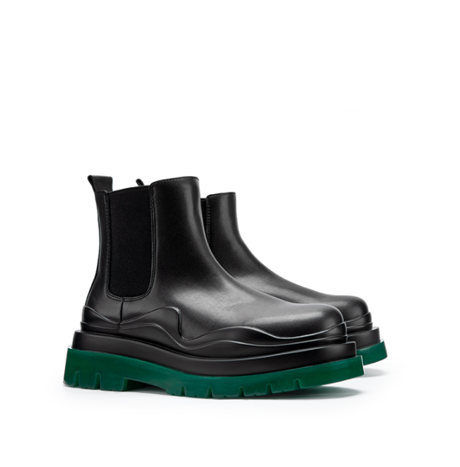 Green soled boots