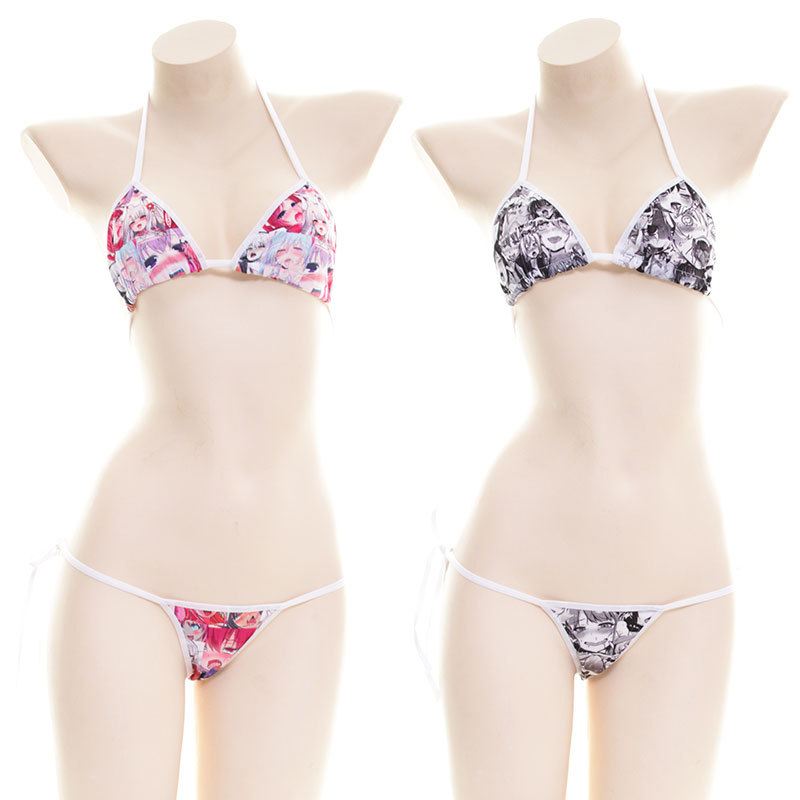 Title 7, Personality Mosaic Cartoon Bikini Suit Japanese...