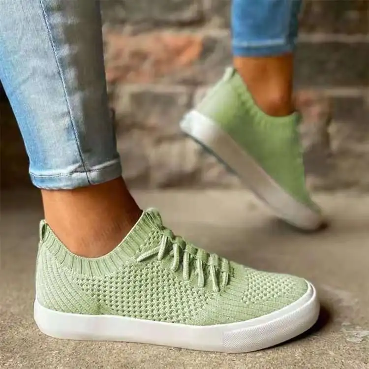 Set Foot Casual Plus Size Women's Shoes - Green