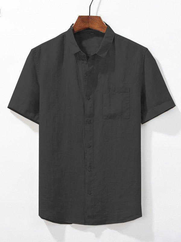 Cotton And Linen Loose Youth Ordinary Solid Color Casual Shirt