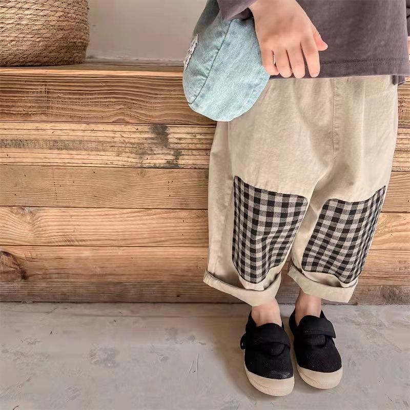 Children's Harem Pants Casual Patch Trousers