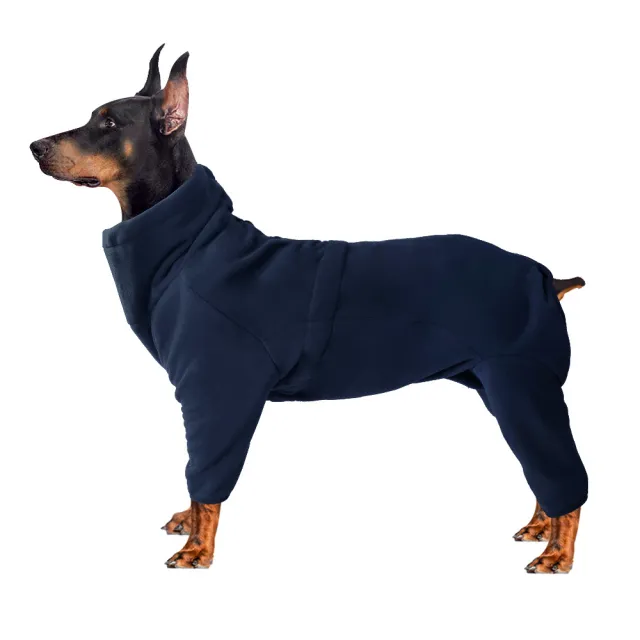 Dog's Snow Suit Is Windproof Warm And Cold Resistant Dark Blue - Shop at LoveMi