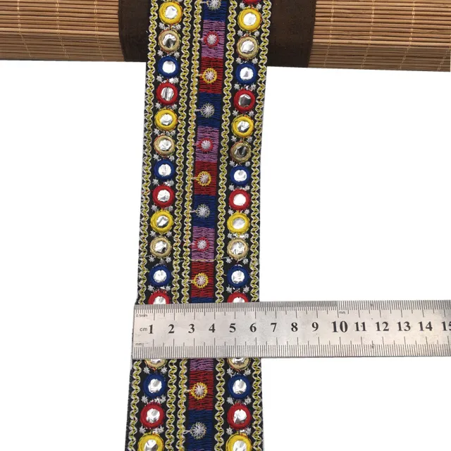 Lens Embroidery Lace DIY Ethnic Style Clothing Accessories Ribbon Yellow - Shop at LoveMi