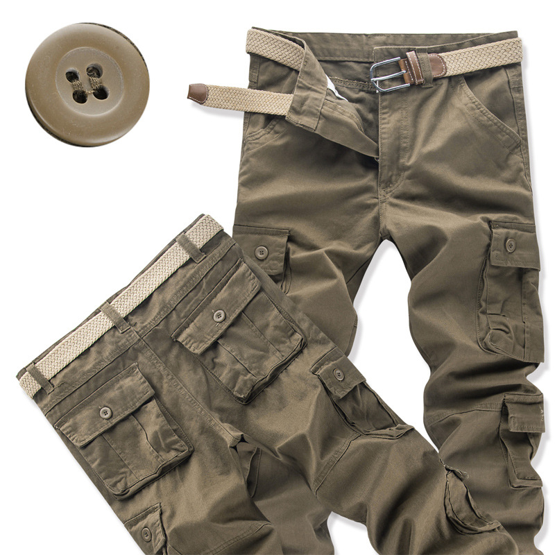 Title 3, Pantalones cargo multi-bolsillos para hombre, r...