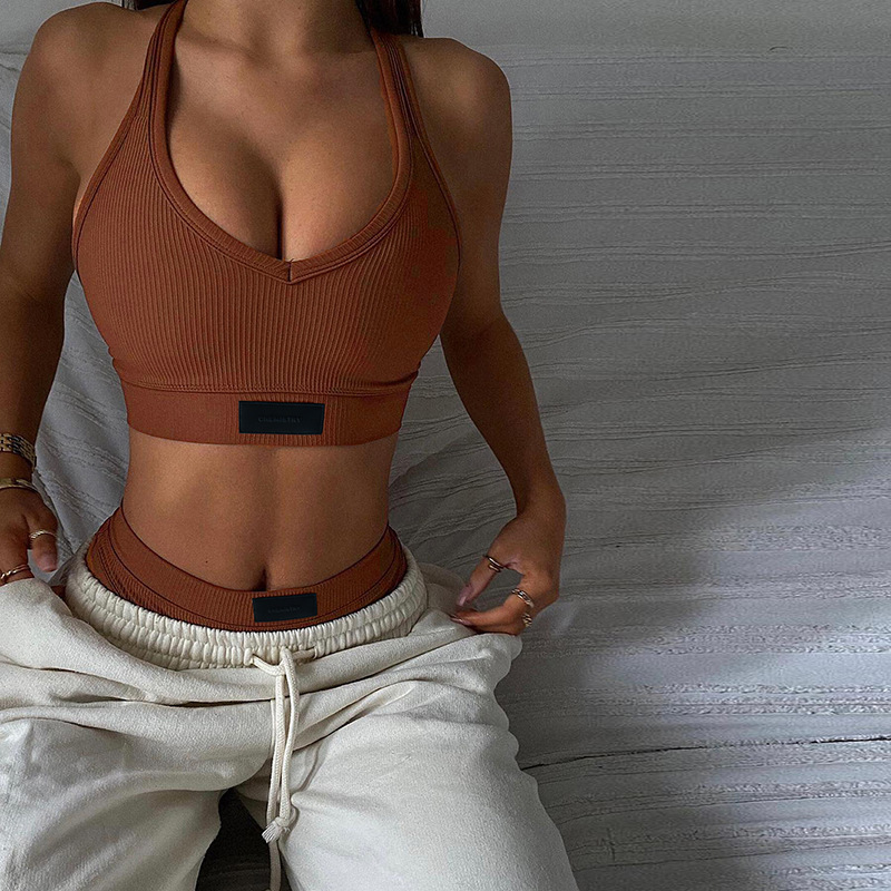 Ladies Fashion Texture Simple Sports Suit