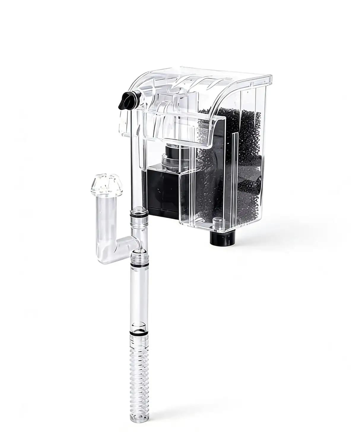 Small Fish Tank Filter, Hang On Filter For 1-5 Gal Nano Aquarium, Ultra Quiet Power Filter With Aeration & Oil Skimmer, Adjustable Flow For Betta Shrimp Tank