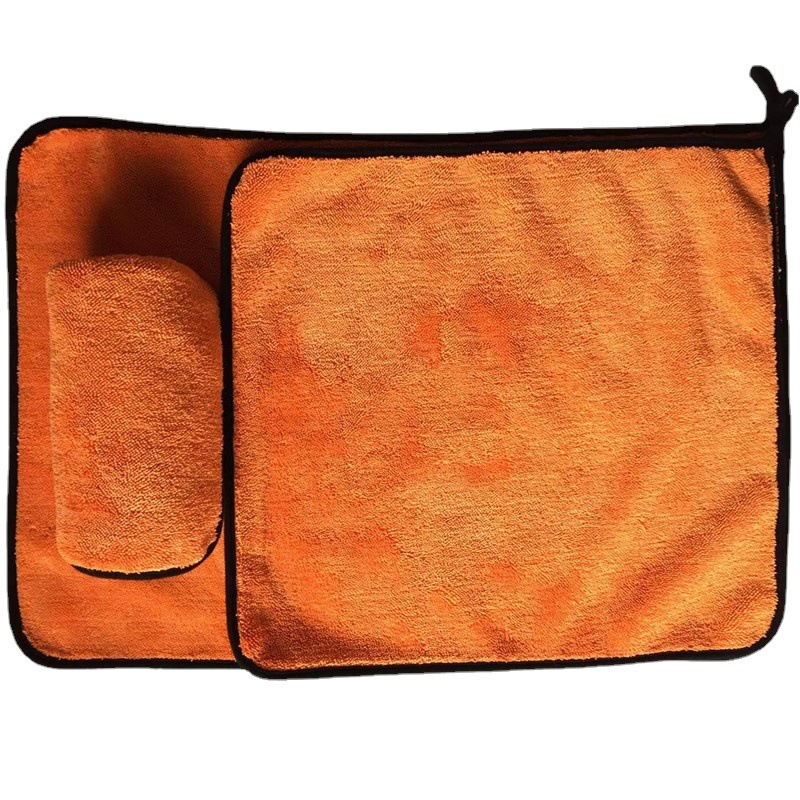 Title 3, Polyester Brocade Gray Orange Double-sided 3-ra...