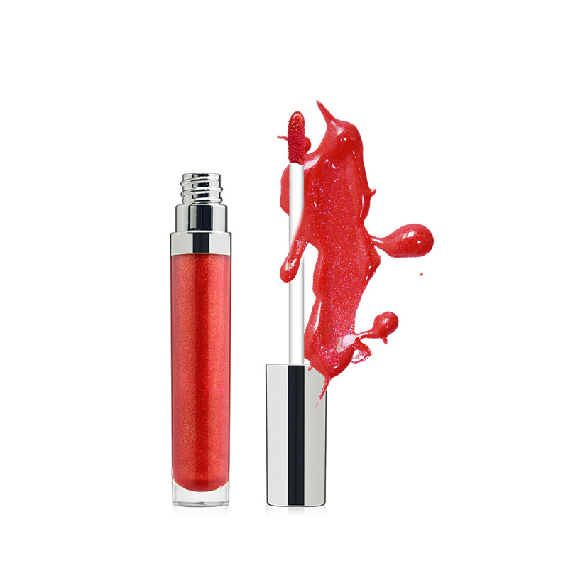 Pearl Lip Gloss Clear Lip Oil Logo free Round Tube Lip Gloss Style4 - Shop at LoveMi