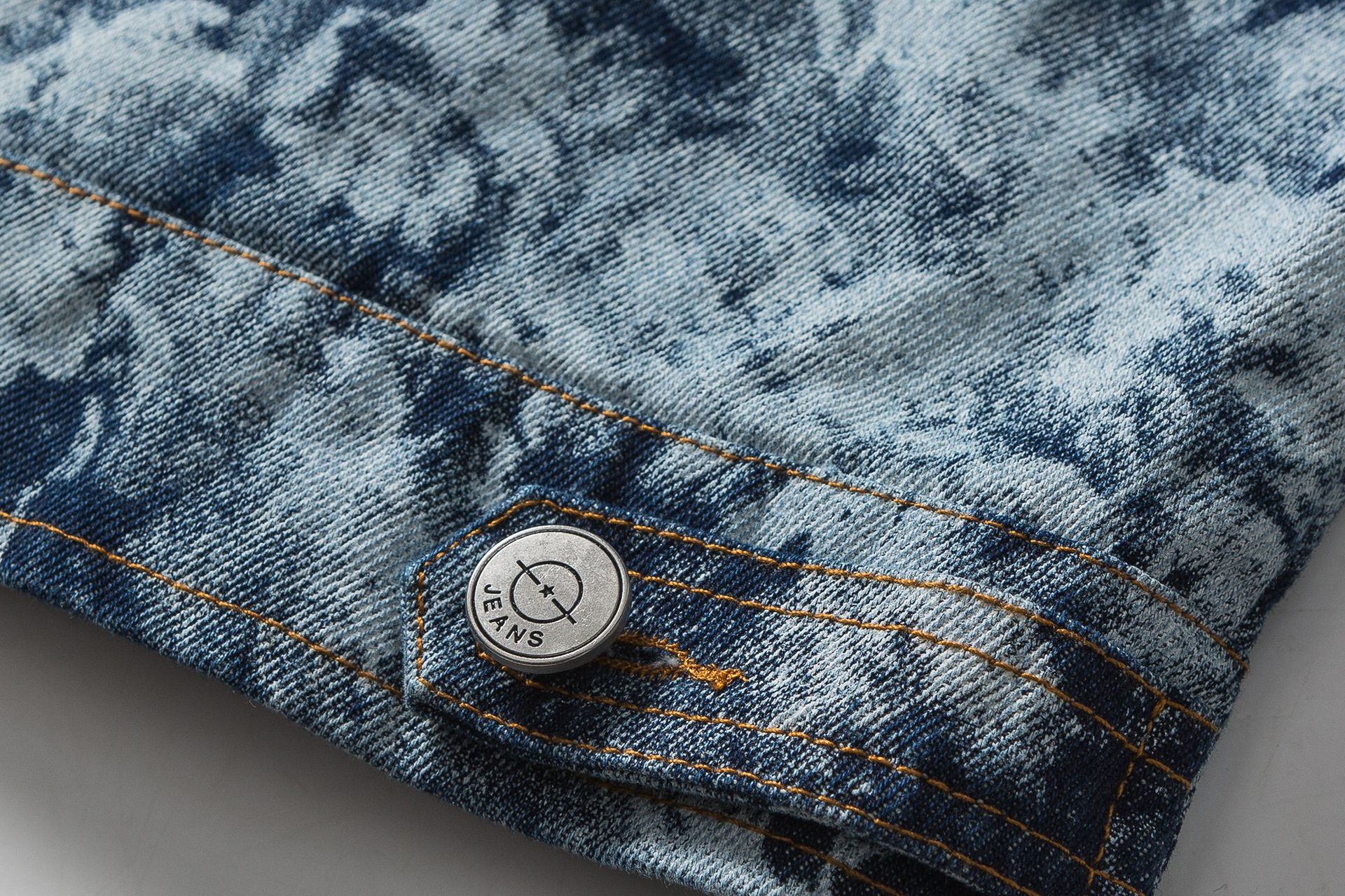 Men's Autumn Loose Hip Hop Street Gradient Tie Dye Premium Sense Jacket