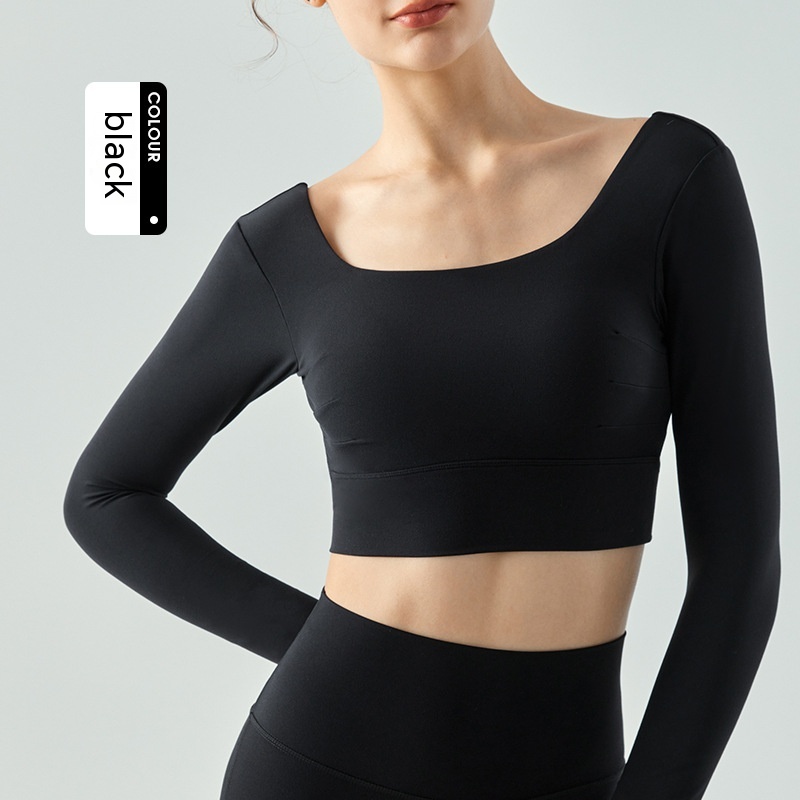 Outer Wear Chest Pad Workout Top