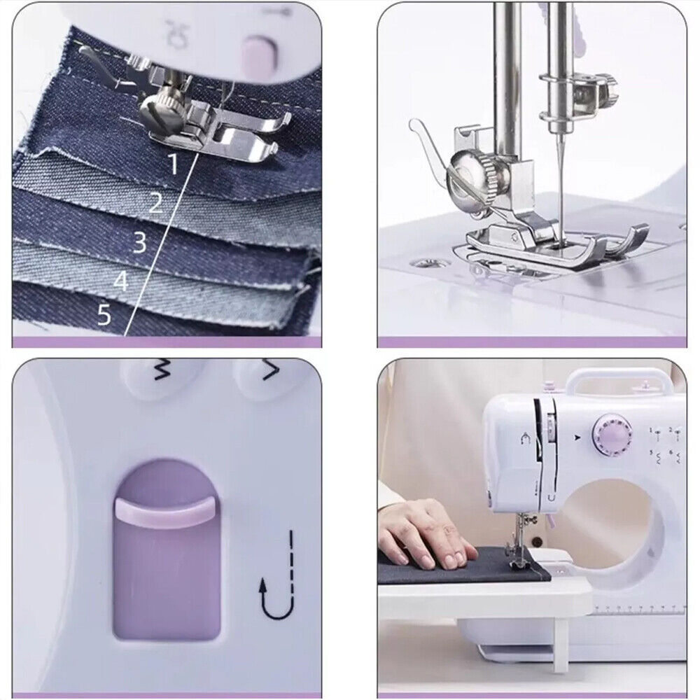 Portable Sewing Machine With 12 Stitches  Multifunctional For Beginners, Children, And Families — foto 4