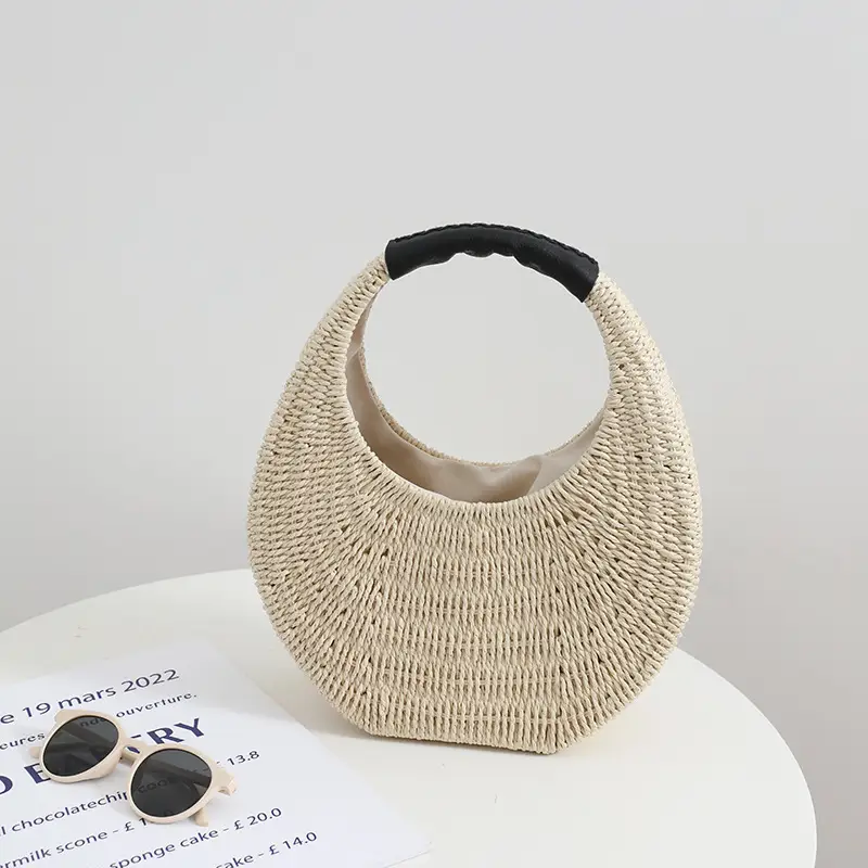 New Niche Portable French Style Woven Bag Women