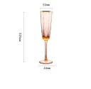 Hexagonal Champagne Glass